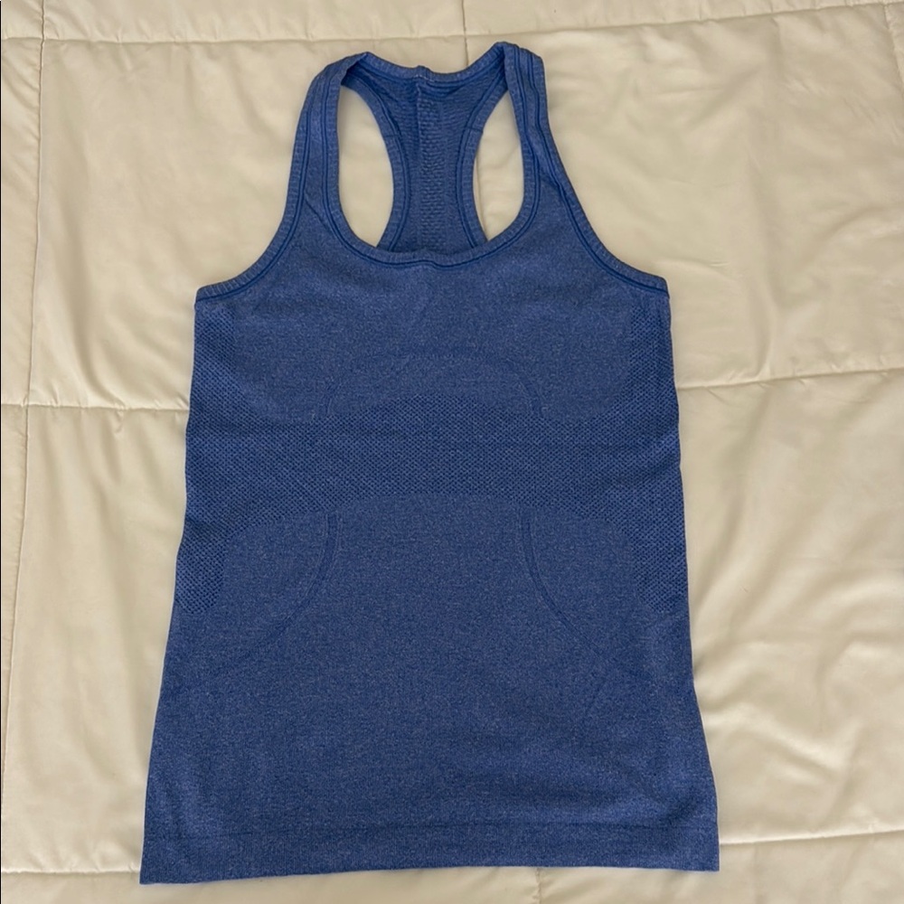 lululemon athletica Blue Swift Racerback Tank Top